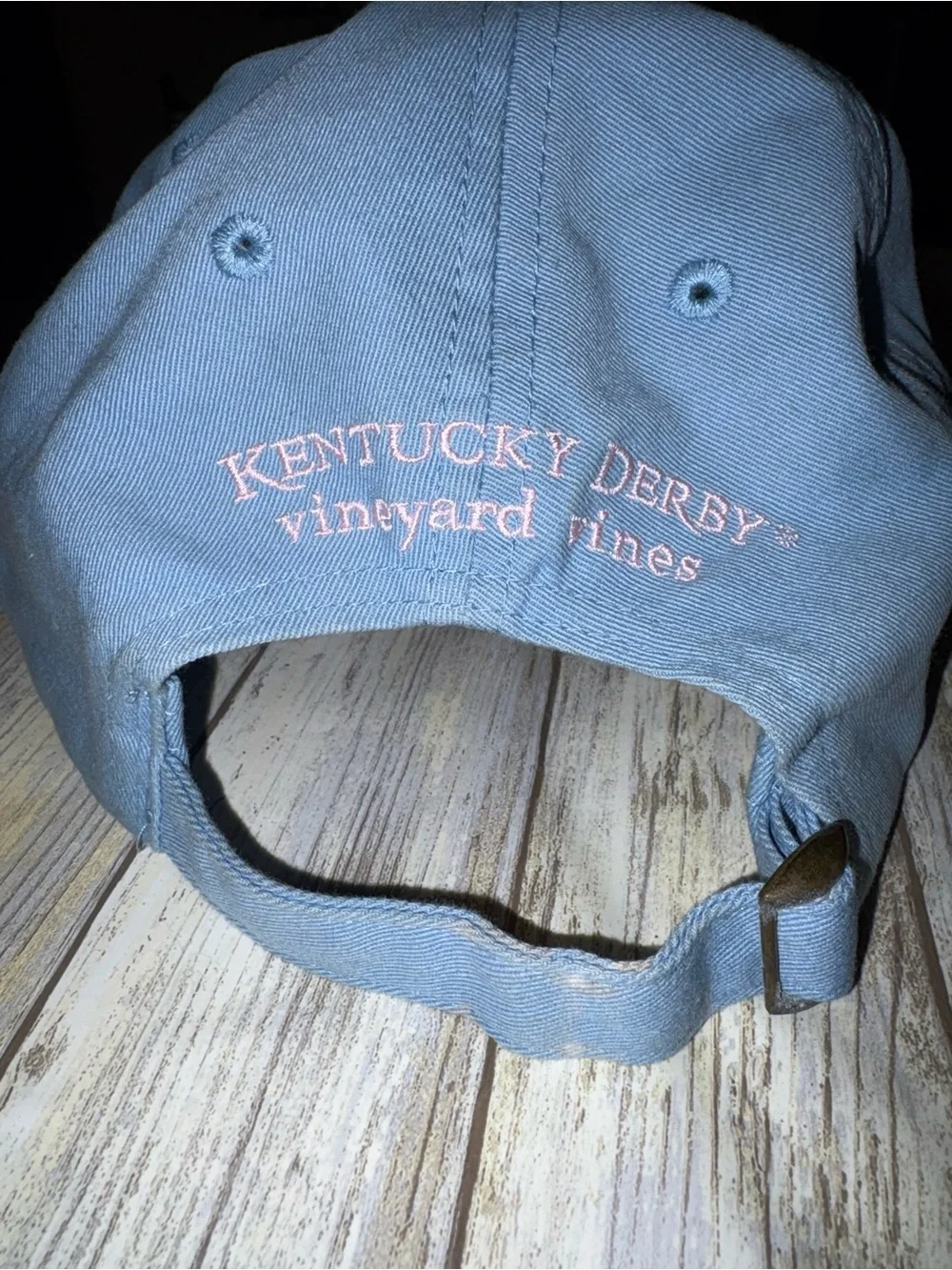 Vineyard Vines Light Blue Cap Pastel Bow Embroidery Kentucky Derby